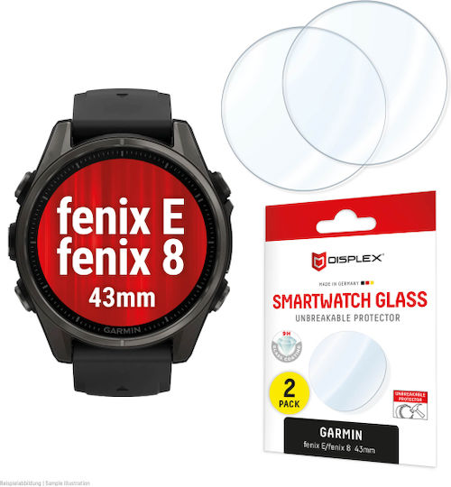 Displex Smartglass За Garmin Watch Fenix E/8 43мм 2 броя