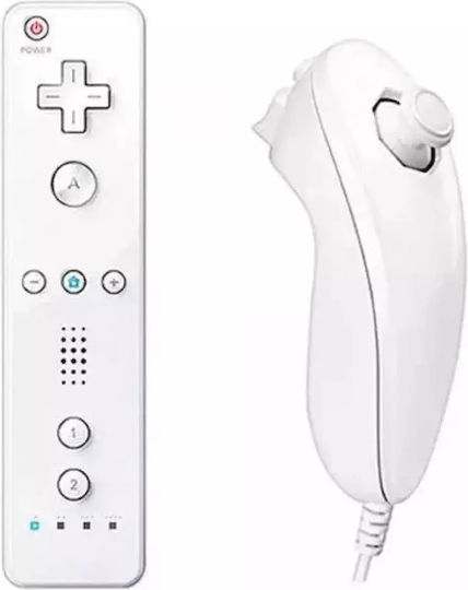 Nintendo Wii Mote & Nunchuck Cu fir Gamepad pentru Wii | Skroutz