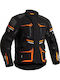 Lindstrands Sunne Bărbătesc Geacă de motocicletă 4 Sezoane Waterproof Black/Orange