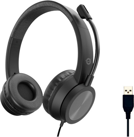 Conceptronic On Ear Multimedia Ακουστικά με μικρόφωνο και σύνδεση USB-A POLONA05B