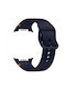 Curea Silicon 20 Mm Compatibilă Samsung Galaxy Watch 8 Samsung Galaxy Watch 8 Classic Mărime M L Albastru Ink