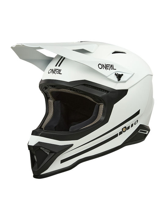 O'Neal 1 Series Solid White V.25 Motorradhelm M...