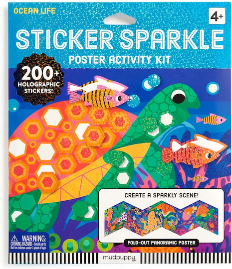 Set De Activități Poster Și Autocolante Ocean Life Sticker Sparkle