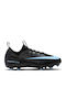 Mercurial Vapor FG/MG Παιδικά Ποδοσφαιρικά Παπούτσια με Τάπες Μαύρα