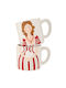 Iliadis Set Christmas Mugs Ceramic White L18xW13xD10cm. 2pcs