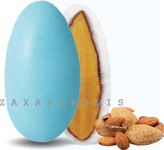 Κουφέτα Zaxaropolis Αμυγδάλου Γαλάζιο 1kg ≈250τμχ