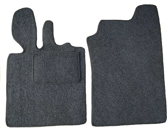 Coverstyle Front Mats 2pcs for Smart ForTwo 1999-2006 Black / Gray