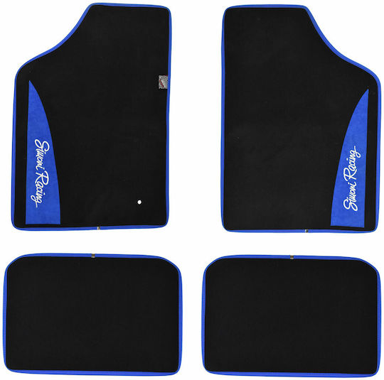 Simoni Racing Σετ Μπροστινά και Πίσω Πατάκια Universal 4τμχ 2020 Μαύρα