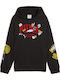 Kids Sweatshirt with Hood and Pockets Black Jr Basketball