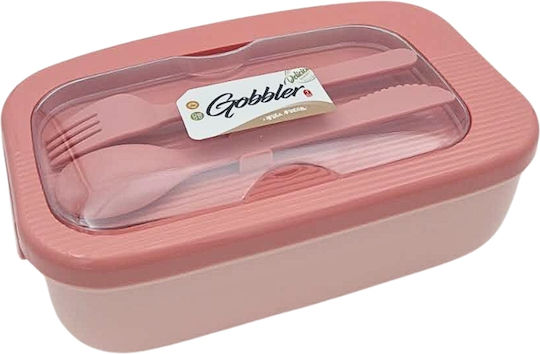 Uncle George Cutie pentru Mâncare Plastic Roz 800ml 1buc