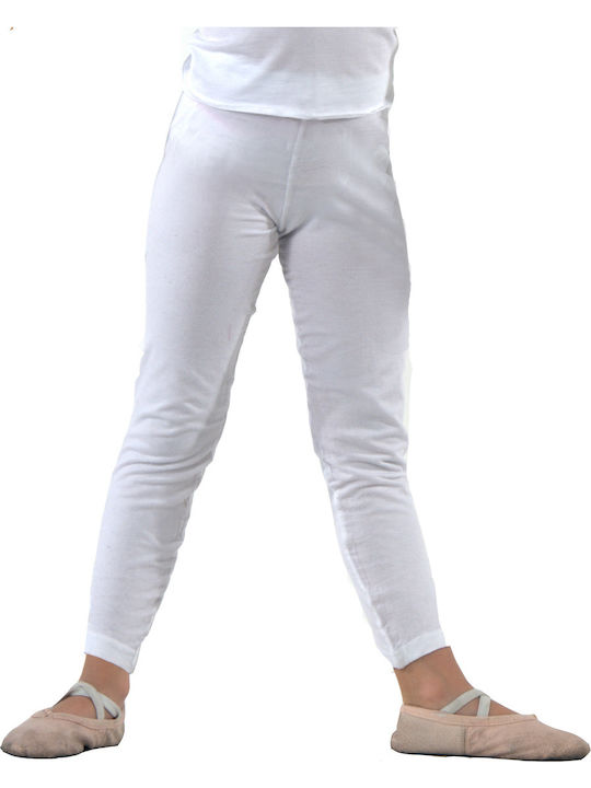 Kokoracostume Kinder Leggings Lang Weiß