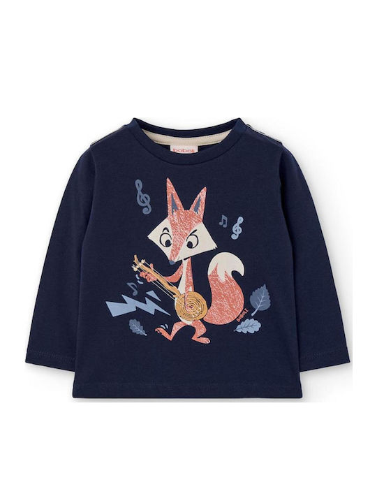 Boboli Kids' Shirt Long Sleeve Navy
