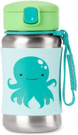 Skip Hop Kids Water Bottle Stainless Steel with Straw