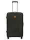 Bric's Milano Large Olive Travel Suitcase with 4 Wheels Height 75cm