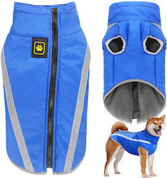 Hundemäntel Fleece Wasserdicht Winddicht Blau 2XL