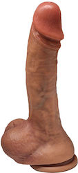 Eros Toys Glass Dildo with Balls and Suction Cup Flesh Eros Toys Glass Dildo with Balls and Suction Cup Flesh