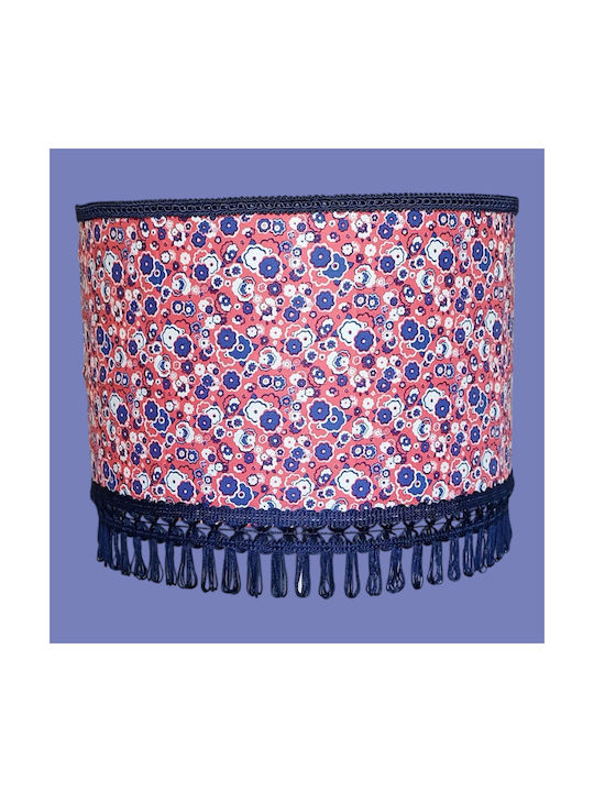 Oxygen Flowers Hängelampe Blau mit Fassung E27 35x20cm.