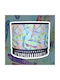 Oxygen Blue Dragonfly Ceiling Light Blue with E27 Socket 35x20cm