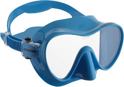 CressiSub F1 Tauchmaske aus Silikon Blau