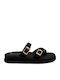 Women's Flat Sandals in Black Color