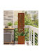vidaXL Pot Metallic Rusty 32x140cm.