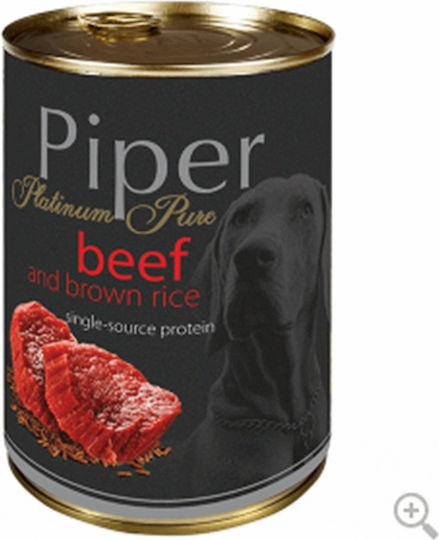 Dolina Noteci Pure Wet Food Dogs in Cans with Beef and Rice 400gr