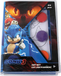 Sonic Hedgehog Drawing Set 24 Pieces