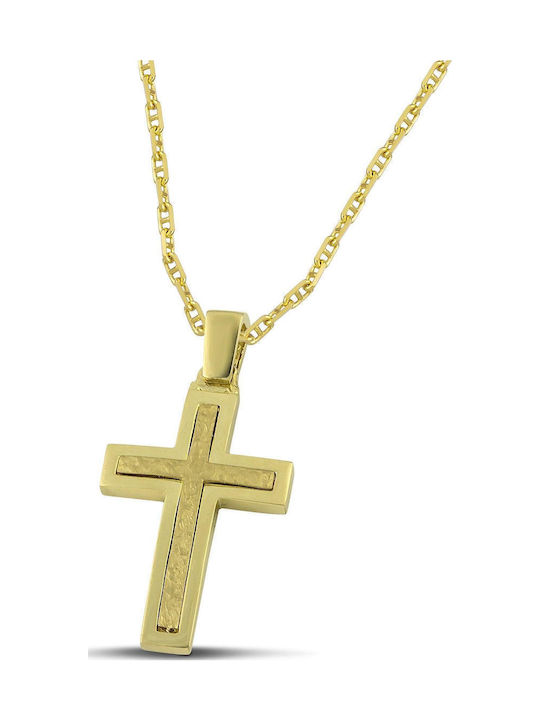 Themelidis Jewels Ανδρικός Χρυσός Σταυρός 14Κ Δ...