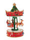 Iliadis Christmas Decorative Carousel with Music and Movement 23.5x15x15cm.