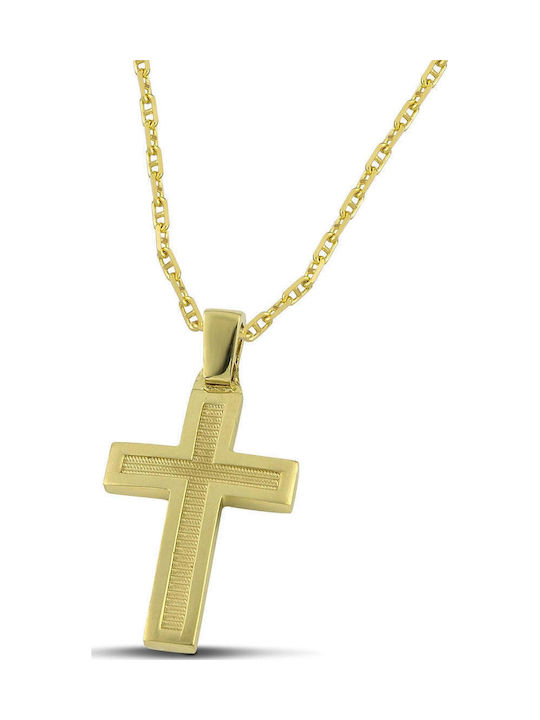 Themelidis Jewels Ανδρικός Χρυσός Σταυρός 14Κ Δ...