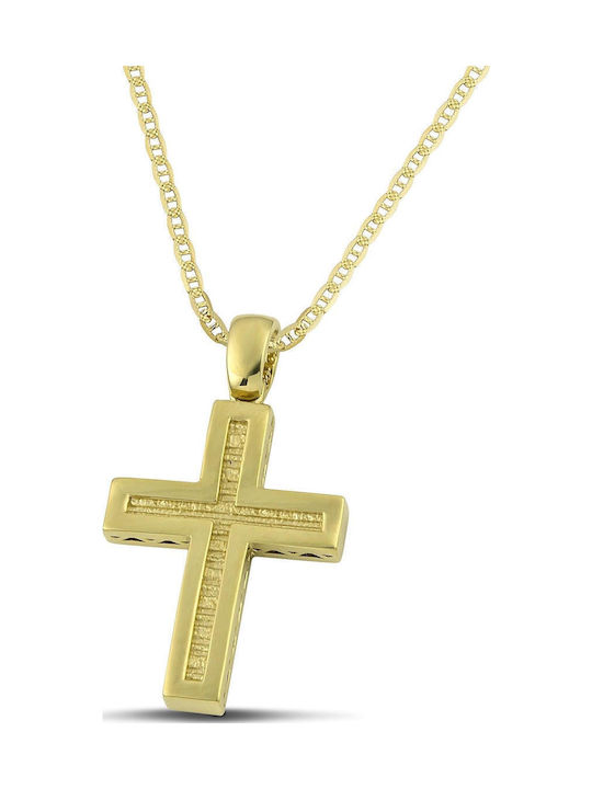 Themelidis Jewels Ανδρικός Χρυσός Σταυρός 14Κ Δ...