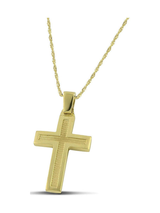 Themelidis Jewels Ανδρικός Χρυσός Σταυρός 14Κ Δ...
