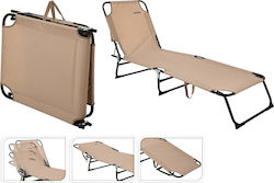Klappbare Strandliege Beige