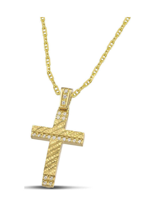 Themelidis Jewels Γυναικείος Χρυσός Σταυρός 14Κ...