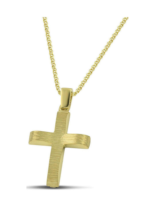 Themelidis Jewels Ανδρικός Χρυσός Σταυρός 14Κ Δ...