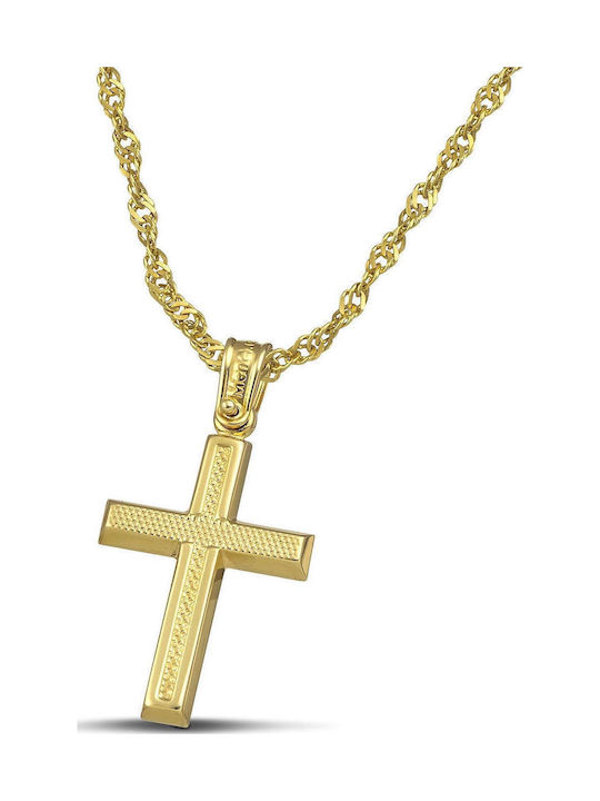 Themelidis Jewels Дамски Златен Кръст 14K с Вер...