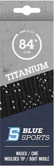 Blau Sport Titanium Pro Schnürsenkel Hockey Kerosene Kordeln Schwarz