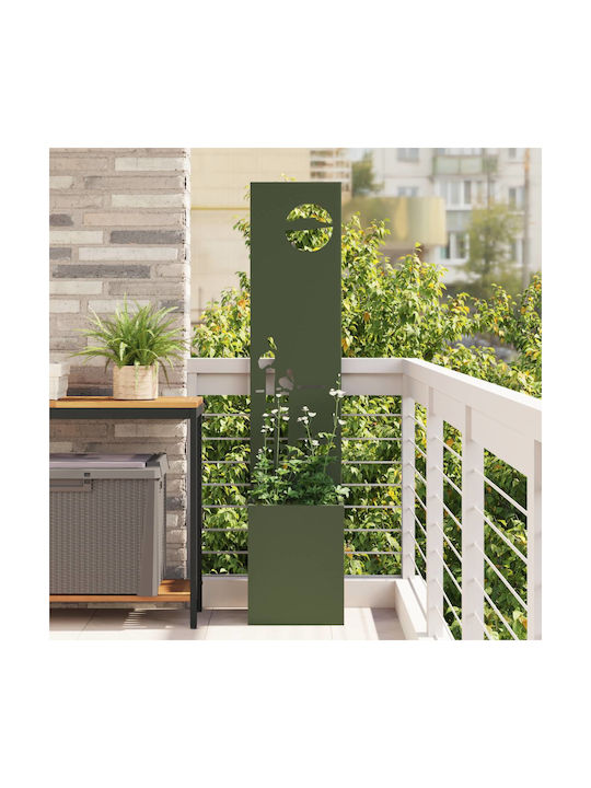 vidaXL Topf Metallisch Ladi 32x140cm.