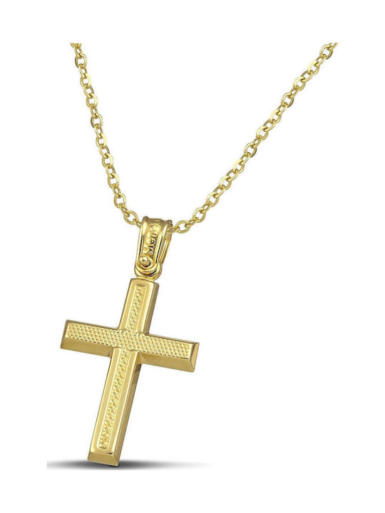 Themelidis Jewels Дамски Златен Кръст 14K с Вер...