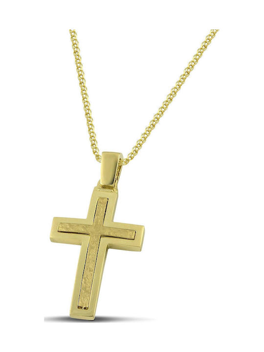 Themelidis Jewels Ανδρικός Χρυσός Σταυρός 14Κ Δ...