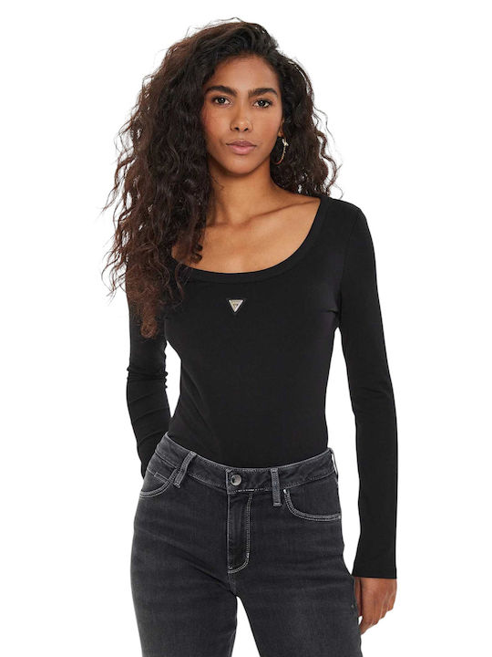 Guess Athleisure W Colette LS Bodysuit V4YP07J1314-JBLK Black