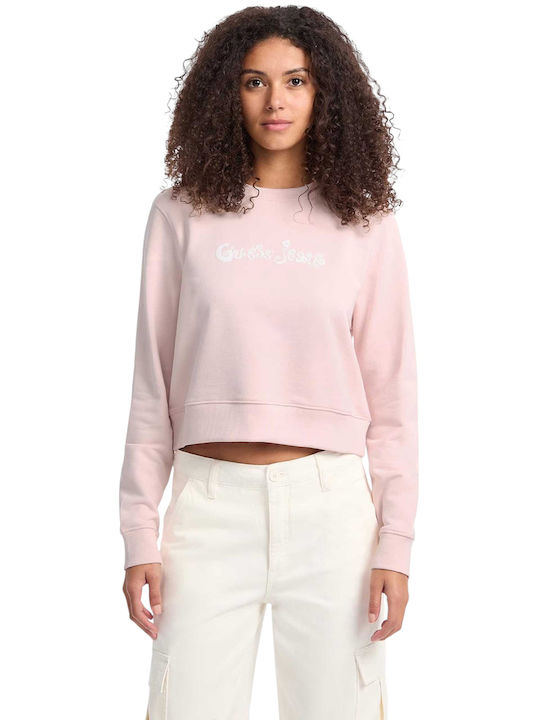 Cropped Γυναικείο Φούτερ Pink