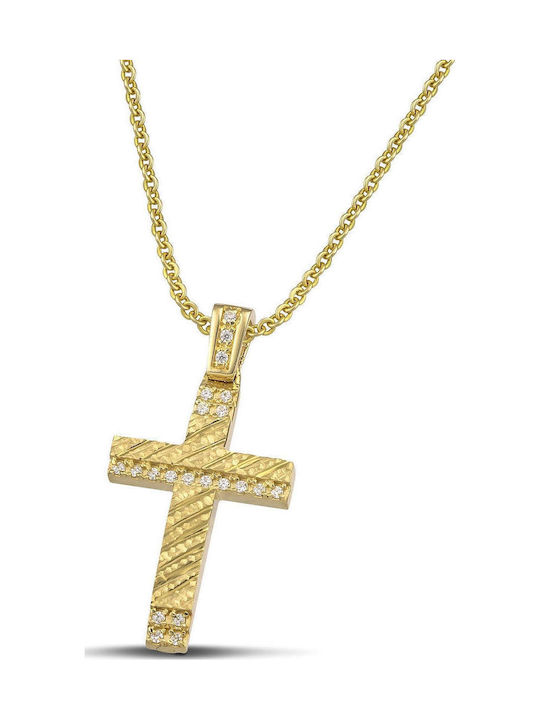 Themelidis Jewels Γυναικείος Χρυσός Σταυρός 14Κ...