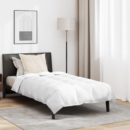 vidaXL Bettdecken-Set Einzelbett Daunen 135x200cm White 2Stück
