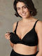 Naturana Maternity & Nursing Bra with Clips Black