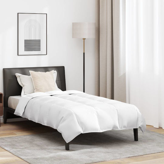 vidaXL Bettdecken-Set Einzelbett Daunen 135x200cm White 2Stück
