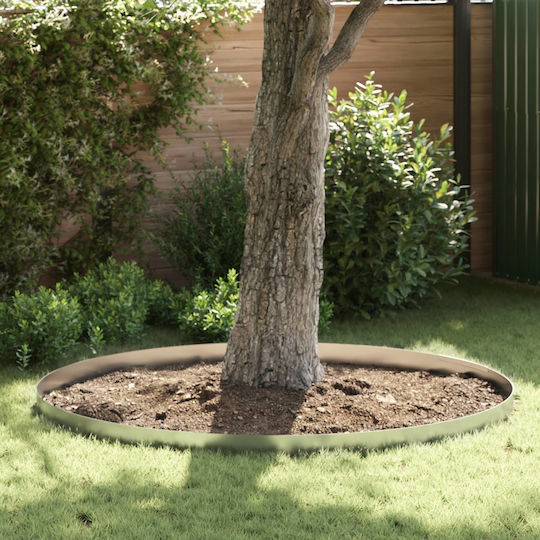 vidaXL Metallgartenbordüre in Silber Farbe 15cm x 4.5m