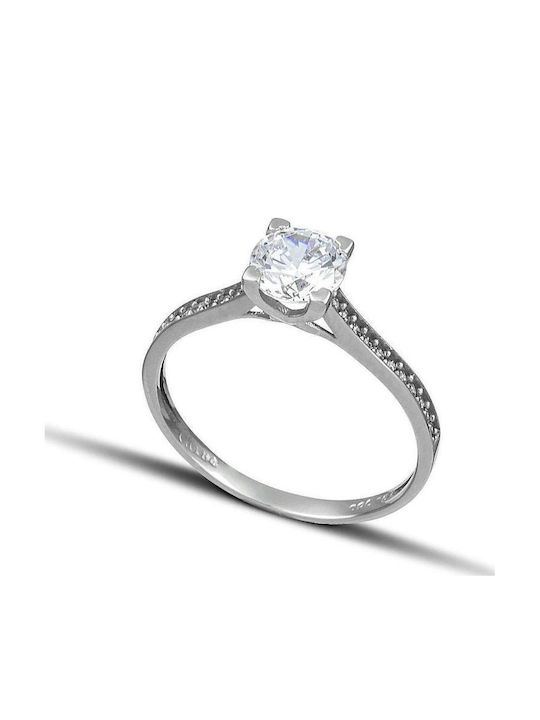 Themelidis Jewels Единичен камък от Бяло злато ...