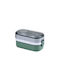 Uncle George Cutie pentru Mâncare Plastic Verde Potrivit pentru Cuptor cu Microunde 1000ml 1buc