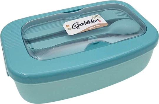 Uncle George Cutie pentru Mâncare Plastic Albastru 800ml 1buc
